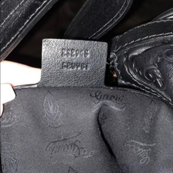 Gucci Guccissima Black Leather GG Hobo Bag - Picture 5 of 7